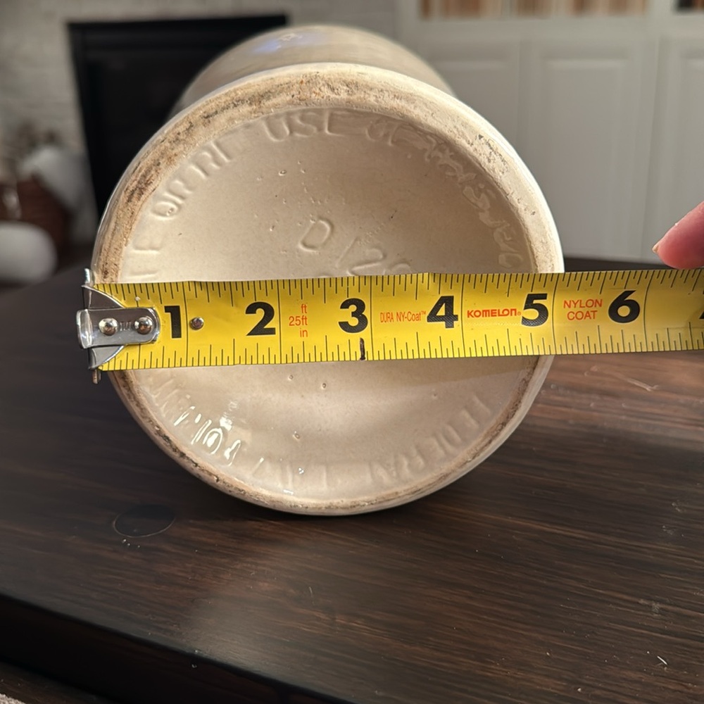 Henry McKenna Ceramic Bourbon Jug with Blue Design - Picture 7 of 8